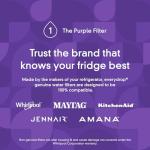 everydrop by Whirlpool Ice and Water Refrigerator Filter 1, EDR1RXD1, Single-Pack , Purple