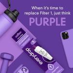 everydrop by Whirlpool Ice and Water Refrigerator Filter 1, EDR1RXD1, Single-Pack , Purple