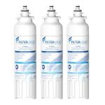 Filterlogic ADQ73613401 Refrigerator Water Filter, Replacement for LG® LT800P®, LT800PC, ADQ736134, ADQ73613402, LSXS26326S, LSXS26366S, LMXS30776S, LSXS26366D, LMXC23746S, 46-9490, 469490, Pack of 3