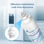 Filterlogic ADQ73613401 Refrigerator Water Filter, Replacement for LG® LT800P®, LT800PC, ADQ736134, ADQ73613402, LSXS26326S, LSXS26366S, LMXS30776S, LSXS26366D, LMXC23746S, 46-9490, 469490, Pack of 3