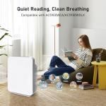 3-Pack FLT5900 True HEPA Replacement Filter J and UV-C Replacement Bulb Compatible with Purifier AC5900WCA and AC5900WDLX