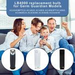 LB4000 Replacement Bulb Compatible with Germ Guardian AC4825 AC4850PT AC4300BPTCA AC4300BPT AC4850 AC4900 AC4900CA AC4800 AC4900 Purifiers Replace 5W UV-C Bulb(2 Packs)