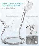High-Pressure Handheld Shower Head with Filters