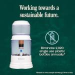 Santevia Gravity Water System Filter | at Home Water Filter That Makes Water Alkaline and Adds Minerals | Chlorine and Fluoride Filter (Countertop Model)