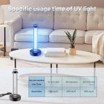coospider-repta 38W UV Light, Portable Ultraviolet Light with 3-Gear Timer and Remote Control, 110V UV Light, 99.99% UVC Cleaning Lamp for Home, Office, Hotel, School