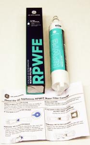 GE RPWFE Refrigerator Water Filter, Genuine Replacement Filter, Certified to Reduce Lead, Sulfur, and 50+ Other Impurities, Replace Every 6 Months for Best Results, Pack of 1
