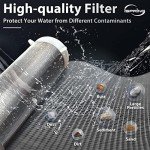 iSpring WSP-50 Reusable Whole House Spin Down Sediment Water Filter, 50 Micron Flushable Prefilter Filtration, 1" MNPT + 3/4" FNPT, Lead-Free Brass