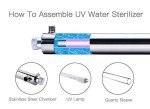 HQUA-OWS-6 Ultraviolet Water Purifier Filter for Kitchen Water Purification,6GPM 110V 25W Model HQUA-UV-6GPM + 1 Extra UV Tube