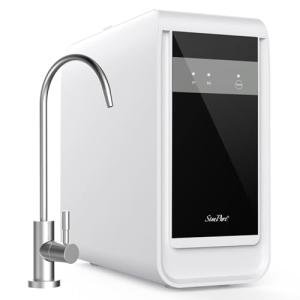 SimPure Q3-600 Tankless Reverse Osmosis System, Under Sink Water Filter System 600 GPD, 7 Stage RO Water Filtration, NSF/ANSI 58 Certified, 2:1 Pure to Drain, Built-in Pump