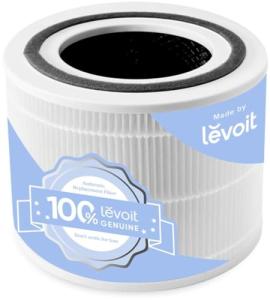 LEVOIT Core 300-P Air Purifier Replacement Filter, 3-In-1 Filter, Efficiency Activated Carbon, Core 300-RF, 1 Pack, White