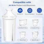 3-Pack Water Filter Replacements for Brita Water Pitchers and Dispensers, NSF 53 Certified to Reduce Chlorine and Bad Taste, BPA free