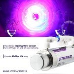iSpring UVF11A UV Ultraviolet Light Water Filter with Smart Flow Control Switch 11W, 110V, 10-INCH