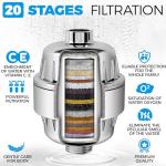 20-Stage Vitamin C Shower Filter for Hard Water