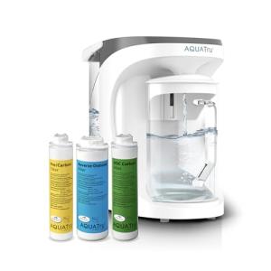Aqua TRU Carafe | Countertop Water Purifier for PFAS and Other Contaminants with Exclusive 4-Stage Ultra Reverse Osmosis Technology (No Plumbing or Installation Required) | BPA Free
