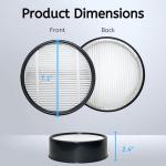 Nispira Filter Replacement for Holmes Egg Air Purifier 360° HAP600B-TU True HEPA Air Intake Removes Dust, Contaminants, 1 Pack