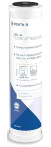 Pentair Pentek CBC-10 Carbon Water Filter, 10-Inch, Under Sink Carbon Block Replacement Cartridge with Bonded Powdered Activated Carbon (PAC) Filter, 10" x 2.5", 0.5 Micron