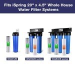 iSpring FC25B Whole House Water Filter Replacement Cartridge, CTO Carbon Block, 20” x 4.5”