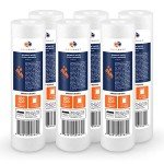 Aquaboon Whole House Sediment Filter - 1 Micron Water Filter 10 x 2.5 | Well Water Filter Replacement Compatible with AP110, WHKF-GD05, 6 Pack