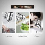 𝗪𝗜𝗡𝗚𝗦𝗢𝗟 Faucet Filter Reduce Heavy Metals 99.6% Lead, Increase Water pH & Taste NSF/ANSI 42&53, 304 Stainless-Steel 220-Gallon 0.1µm Remineralize Water 5-in-1 Function WS-FM001-5in1
