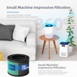 AROEVE MK01 & MK06 Air Filter Replacement 4-in-1 Filter for Pollen Pet Dander Hair- Pet Dander Version
