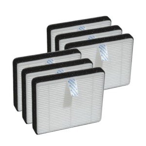 PUREBURG AP03 Replacement Filter Compatible with Conair Air Portable Air Purifier AP03, 6-Pack H13 True HEPA Air Clean Small Room