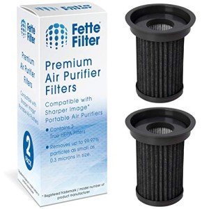Fette Filter - True Hepa Filter Replacement Compatible with Sharper Image USB powered Portable Air Purifier (2 QTY)
