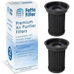 Fette Filter - True Hepa Filter Replacement Compatible with Sharper Image USB powered Portable Air Purifier (2 QTY)