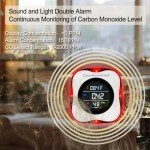 CHENGHEM Carbon Monoxide Detector, Plug-in CO Detector with LCD Temperature and Humidity Display, 3-in-1 Carbon Monoxide Detector & Indoor Air Quality Monitor for Homes Offices RV Hotel(1Pack)