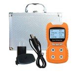 XLA Alert Portable Gas Detector, Gas Clip 4 Gas Monitor Meter Tester Analyzer, Rechargeable LCD Display Sound Light Shock Air Quality Tester, 2 Year Detector…