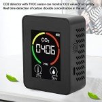 Air Quality Monitor Indoor Portable CO2 Detector TVOC Tester Air Quality Tester Analyzer for Office School Car