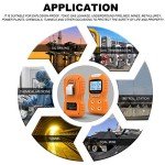 XLA Alert Portable Gas Detector, Gas Clip 4 Gas Monitor Meter Tester Analyzer, Rechargeable LCD Display Sound Light Shock Air Quality Tester, 2 Year Detector…