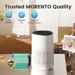 MORENTO 2 Pack MR2566 Genuine Air Purifier Replacement Filter for MR2566 Air Purifier, Pet Dander Version