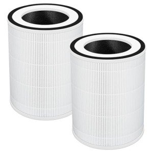 True HEPA KILO Filter Replacement for Afloia KILO, KILOPLUS, KILOPRO, MIRO, MIRO PRO and MORENTO MR-Kilo, Kalo, 360° 3-Stage Filtration, 2 Pack