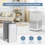 Zouhwaso MA Series 15 Replacement Filter compatible with MA Series 15 Air Cleaner pur-ifier Filter Replacement, 3-in-1 Composite Filter with H13 True HEPA, acti-vated car-bon and Pre-filter, Pack of 2