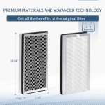 Zouhwaso MA Series 15 Replacement Filter compatible with MA Series 15 Air Cleaner pur-ifier Filter Replacement, 3-in-1 Composite Filter with H13 True HEPA, acti-vated car-bon and Pre-filter, Pack of 2