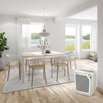 Holmes HAP8650B-NU-2 True HEPA Slim Console Air Purifier for Removing Airborne Irritants with Filter Life Progress Bar and Quiet Operation, Black