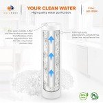Aquaboon 5 Micron 10 x 2.5 Sediment Filter Replacement - Whole House Filter Cartridge Compatible with Water Filters - P5, AP110, WHKF-GD05, 6 Pack