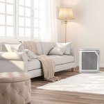 Holmes HAP8650B-NU-2 True HEPA Slim Console Air Purifier for Removing Airborne Irritants with Filter Life Progress Bar and Quiet Operation, Black