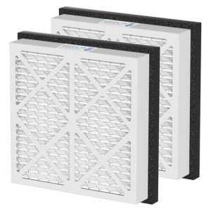 20x20x3 MERV 13 Pleated Air Filter Replacement Compatible with Zephyr VGF Series 20x20x3 Whole Home Return Air Grille Filter, MERV 13 Air Filtration System, 2 Pack