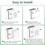 Vital 200S Replacement Filter for LEVOIT Vital 200S Vital 200S-P Air Purifier, H13 True HEPA and High-Efficiency Activated Carbon Filter, Vital 200S-RF, LRF-V201-WUS, 2 Pack, White