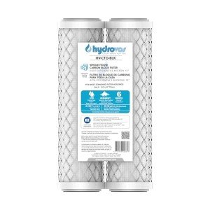 Whole House Carbon Water Filter 10 x 2.5", High Efficiency 5 Micron CTO Carbon Block Reduces Chlorine, Bad Taste and Odor, Sediment, NSF Certified for Home Under Sink & Countertop Filtration System