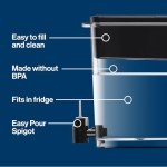 Brita UltraMax Large Water Dispenser with Elite Filter, BPA-Free, Reduces 99% of Lead, Lasts Six Months or 120 Gallons, Includes 1 Filter, Kitchen Accessories, Large - 27-Cup