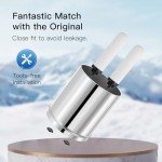 FACHIOO Gravity-fed Water Filter System, 2.25 Gallon Stainless Steel Countertop System with 2 Ceramics Filters Washable Filters, Metal Water Level Spigot and Stand,Reduce up to 99% Chlorine