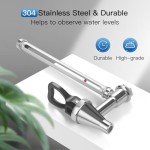 FACHIOO 2.25G Gravity Water Filter System, 304 Stainless Steel Countertop System with 2 Ceramic Filters and Stainless Steel Spigot, Reduce Chlorine, for Home, Camping, RVing, Off-Grid, Emergencies