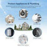 Whole House Water Filter Cartridge Replacement for Well Water, 5 Micron Water Filter 10" x 2.5" String Wound Sediment Water Filter Compatible with AP110, WFPFC4002, CFS110 & 10 inch RO Unit - 6 Pack