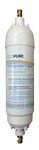EcoPure EPINL30 5 Year in-Line Refrigerator Filter-Universal Includes Both 1/4" Compression and Push to Connect Fittings , White