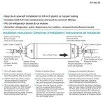 EcoPure EPINL30 5 Year in-Line Refrigerator Filter-Universal Includes Both 1/4" Compression and Push to Connect Fittings , White