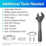 3M Aqua-Pure Under Sink Full Flow Drinking Water Filter System 3MFF100, Sanitary Quick Change, Reduces Particulates, Chlorine Taste and Odor, Cysts, Lead, Select VOCs