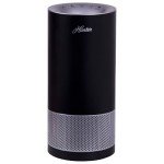 Hunter HP400 Round Air Purifiers for Home, True HEPA Air Purifier Tower for Pets, Odors, Allergens, Smoke, Dust, VOC's. HEPA Air Purifiers for Bedroom and Small Room. Black and Silver
