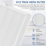 3 Pack E-300L Replacement Filter Compatible with MOOKA and MOOKA FAMILY E-300L Air Purifier for Large Room, H13 True HEPA Filter